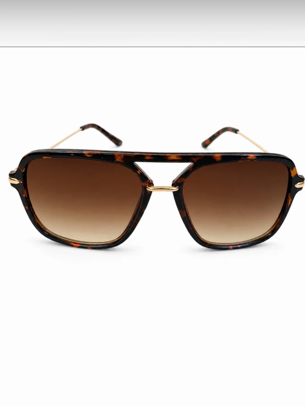 House of Harlow 1960 Square Sunglasses w/ Case Tortoise Brown UVA/UVB NWOT